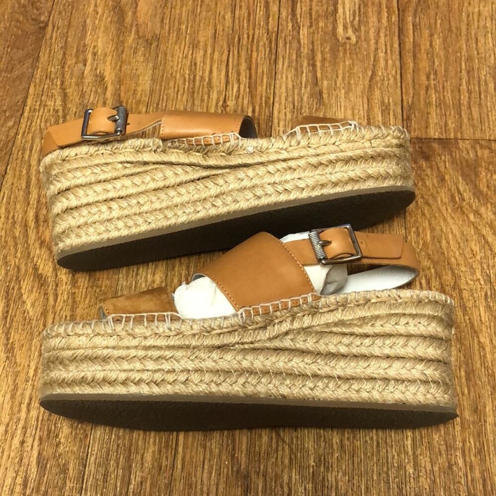 Rag & Bone Edie Wedge Brown Tobacco Jute Espadrille Size 8 (38) - Picture 7 of 16